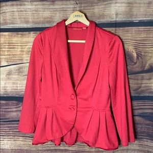 Red Elle Blazer